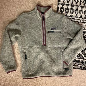 Patagonia Retro Pile Fleece Marsupial Pullover EUC